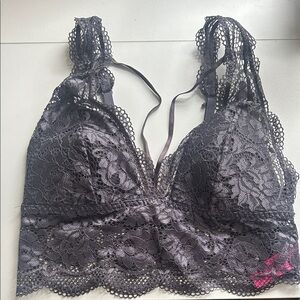 La SENZA Lace Bralette - Purple- Gray